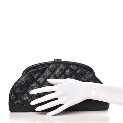 chanel timeless medium caviar black|CHANEL Caviar Quilted Timeless Clutch Black.